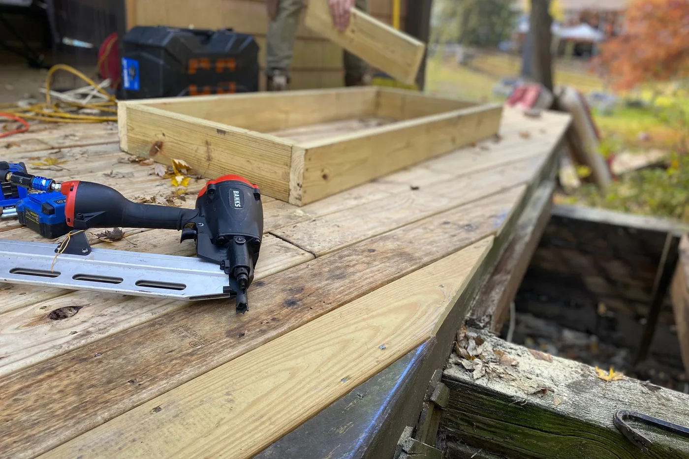 Deck building and outdoor construction project in Gaithersburg, MD